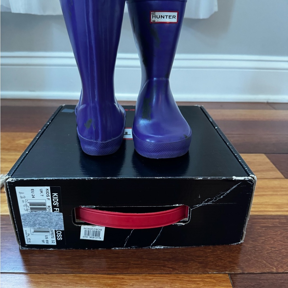 Hunter Kids Vibrant Purple Boots